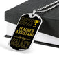 Best Teacher Assistant In The Galaxy Necklace Stainless Steel or 18k Gold Dog Tag w 24"-Express Your Love Gifts