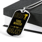 Best Tool Maker In The Galaxy Necklace Stainless Steel or 18k Gold Dog Tag w 24"-Express Your Love Gifts