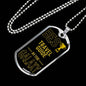 Best Travel Guide In The Galaxy Necklace Stainless Steel or 18k Gold Dog Tag w 24"-Express Your Love Gifts