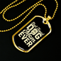 Best Tripod Mom Necklace Stainless Steel or 18k Gold Dog Tag 24" Chain-Express Your Love Gifts