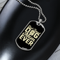 Best Tripod Mom Necklace Stainless Steel or 18k Gold Dog Tag 24" Chain-Express Your Love Gifts