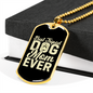 Best Tripod Mom Necklace Stainless Steel or 18k Gold Dog Tag 24" Chain-Express Your Love Gifts