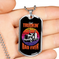 Best Truckin' Dad Ever Dog Tag Stainless Steel or 18k Gold 24" Chain-Express Your Love Gifts