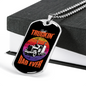 Best Truckin' Dad Ever Dog Tag Stainless Steel or 18k Gold 24" Chain-Express Your Love Gifts