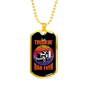 Best Truckin' Dad Ever Dog Tag Stainless Steel or 18k Gold 24" Chain-Express Your Love Gifts