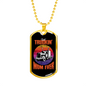 Best Truckin' Mom Ever Dog Tag Stainless Steel or 18k Gold 24" Chain-Express Your Love Gifts