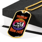 Best Truckin' Mom Ever Dog Tag Stainless Steel or 18k Gold 24" Chain-Express Your Love Gifts