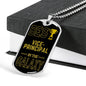 Best Vice Principal In The Galaxy Necklace Stainless Steel or 18k Gold Dog Tag w 24"-Express Your Love Gifts
