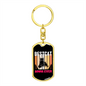 Bestcat Mom Ever Keychain Stainless Steel or 18k Gold Dog Tag Keyring-Express Your Love Gifts
