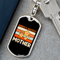 Bestest Mom Keychain Stainless Steel or 18k Gold Dog Tag Keyring-Express Your Love Gifts