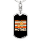 Bestest Mom Keychain Stainless Steel or 18k Gold Dog Tag Keyring-Express Your Love Gifts