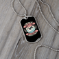 Bestfriend Puppy Pink Necklace Stainless Steel or 18k Gold Dog Tag 24" Chain-Express Your Love Gifts