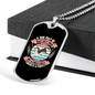 Bestfriend Puppy Pink Necklace Stainless Steel or 18k Gold Dog Tag 24" Chain-Express Your Love Gifts