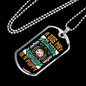 Bestfriend Puppy Yellow Necklace Stainless Steel or 18k Gold Dog Tag 24" Chain-Express Your Love Gifts