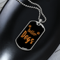 Better Dogs Necklace Stainless Steel or 18k Gold Dog Tag 24" Chain-Express Your Love Gifts