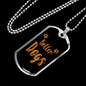 Better Dogs Necklace Stainless Steel or 18k Gold Dog Tag 24" Chain-Express Your Love Gifts