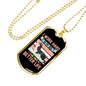 Better Life Pink Necklace Stainless Steel or 18k Gold Dog Tag 24" Chain-Express Your Love Gifts