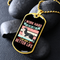 Better Life Pink Necklace Stainless Steel or 18k Gold Dog Tag 24" Chain-Express Your Love Gifts