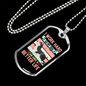 Better Life Pink Necklace Stainless Steel or 18k Gold Dog Tag 24" Chain-Express Your Love Gifts