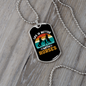 Better With Horses Horse Necklace Stainless Steel or 18k Gold Dog Tag 24" Chain-Express Your Love Gifts