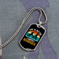 Better With Horses Horse Necklace Stainless Steel or 18k Gold Dog Tag 24" Chain-Express Your Love Gifts