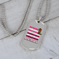 BewAre I Ride Horses Horse Necklace Stainless Steel or 18k Gold Dog Tag 24" Chain-Express Your Love Gifts