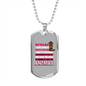 BewAre I Ride Horses Horse Necklace Stainless Steel or 18k Gold Dog Tag 24" Chain-Express Your Love Gifts