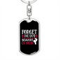 BewAre of Mom Keychain Stainless Steel or 18k Gold Dog Tag Keyring-Express Your Love Gifts