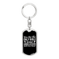 Bible Ever Read Keychain Stainless Steel or 18k Gold Dog Tag Keyring-Express Your Love Gifts