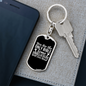 Bible Ever Read Keychain Stainless Steel or 18k Gold Dog Tag Keyring-Express Your Love Gifts