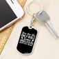 Bible Ever Read Keychain Stainless Steel or 18k Gold Dog Tag Keyring-Express Your Love Gifts