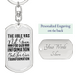 Bible Transformation Keychain Stainless Steel or 18k Gold Dog Tag Keyring-Express Your Love Gifts
