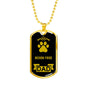 Bichon Frise Dad Dog Necklace Stainless Steel or 18k Gold Dog Tag W 24" Dog Owner Lover-Express Your Love Gifts