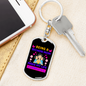 Bichon Mom Keychain Stainless Steel or 18k Gold Dog Tag Keyring-Express Your Love Gifts