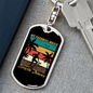 Bicycle Thieves Cycling Keychain Stainless Steel or 18k Gold Dog Tag Keyring-Express Your Love Gifts