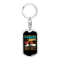 Bicycle Thieves Cycling Keychain Stainless Steel or 18k Gold Dog Tag Keyring-Express Your Love Gifts