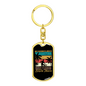 Bicycle Thieves Cycling Keychain Stainless Steel or 18k Gold Dog Tag Keyring-Express Your Love Gifts