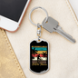 Bicycle Thieves Cycling Keychain Stainless Steel or 18k Gold Dog Tag Keyring-Express Your Love Gifts
