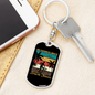 Bicycle Thieves Cycling Keychain Stainless Steel or 18k Gold Dog Tag Keyring-Express Your Love Gifts