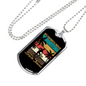 Bicycle Thieves Cycling Necklace Stainless Steel or 18k Gold Dog Tag 24"-Express Your Love Gifts