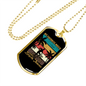 Bicycle Thieves Cycling Necklace Stainless Steel or 18k Gold Dog Tag 24"-Express Your Love Gifts