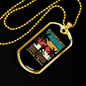 Bicycle Thieves Cycling Necklace Stainless Steel or 18k Gold Dog Tag 24"-Express Your Love Gifts