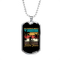 Bicycle Thieves Cycling Necklace Stainless Steel or 18k Gold Dog Tag 24"-Express Your Love Gifts