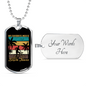 Bicycle Thieves Cycling Necklace Stainless Steel or 18k Gold Dog Tag 24"-Express Your Love Gifts