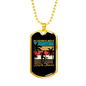 Bicycle Thieves Cycling Necklace Stainless Steel or 18k Gold Dog Tag 24"-Express Your Love Gifts