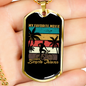 Bicycle Thieves Cycling Necklace Stainless Steel or 18k Gold Dog Tag 24"-Express Your Love Gifts