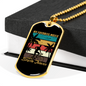 Bicycle Thieves Cycling Necklace Stainless Steel or 18k Gold Dog Tag 24"-Express Your Love Gifts