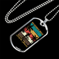 Bicycle Thieves Cycling Necklace Stainless Steel or 18k Gold Dog Tag 24"-Express Your Love Gifts
