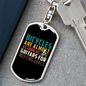 Bicyles And Guitars Cycling Keychain Stainless Steel or 18k Gold Dog Tag Keyring-Express Your Love Gifts