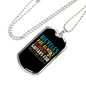 Bicyles And Guitars Cycling Necklace Stainless Steel or 18k Gold Dog Tag 24"-Express Your Love Gifts
